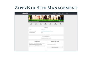 ZippyKid Site Management
 
