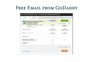 Free Email from GoDaddy
 