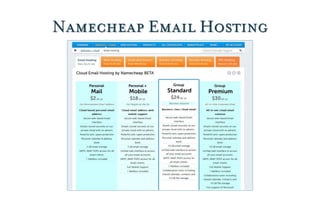 Namecheap Email Hosting
 