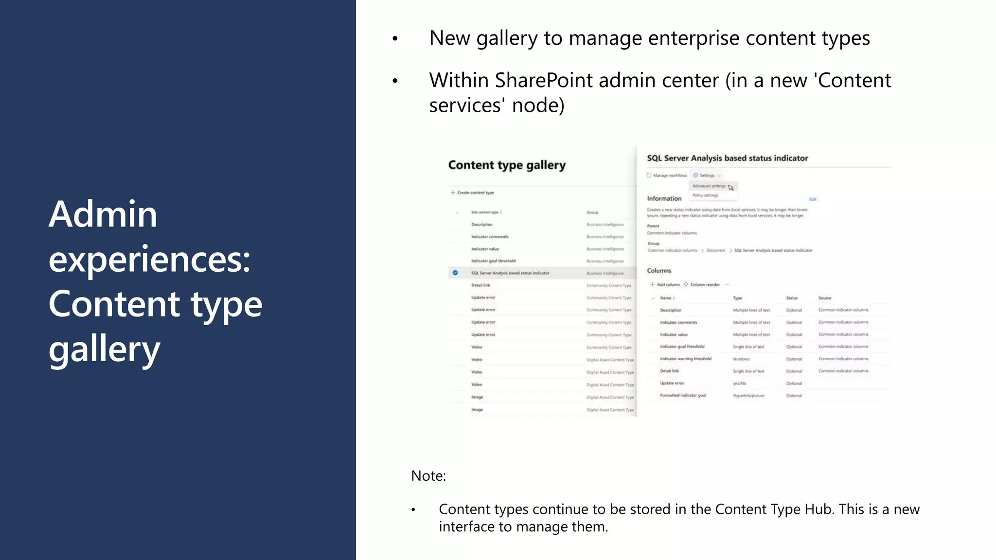 Admin
experiences:
Content type
gallery
 