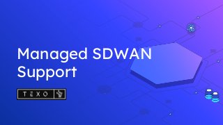 Managed SDWAN
Support
 