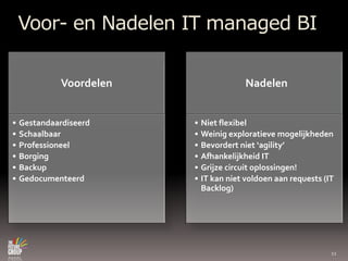 Voor- en Nadelen IT managed BI11