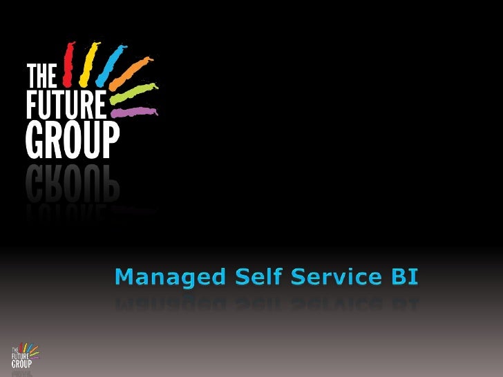 Self service bi thesis