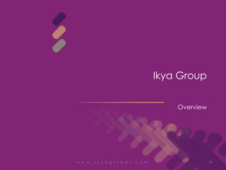 Ikya Group


                                          Overview




w w w . i k y a g l o b a l . c o m                  29
 