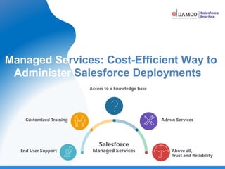 Managed Services: Cost-Efficient Way to
Administer Salesforce Deployments
 