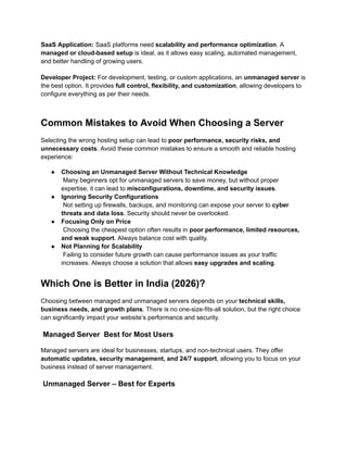 Comprehensive 2026 Guide to Managed vs Unmanaged Servers in India | PDF