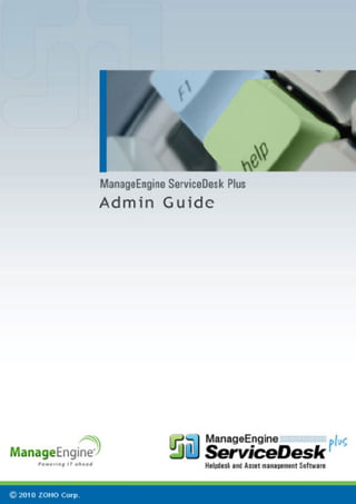 ManageEngine ServiceDesk Plus Admin Guide | PDF