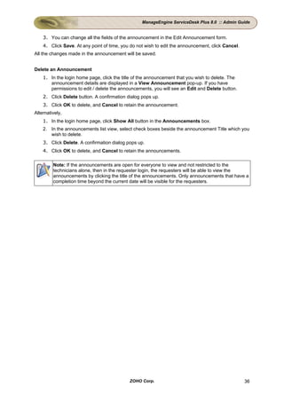 ManageEngine ServiceDesk Plus Admin Guide | PDF