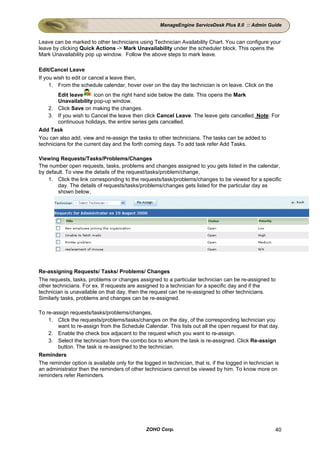 ManageEngine ServiceDesk Plus Admin Guide | PDF