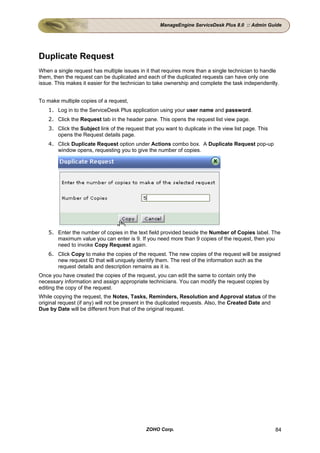 ManageEngine ServiceDesk Plus Admin Guide | PDF