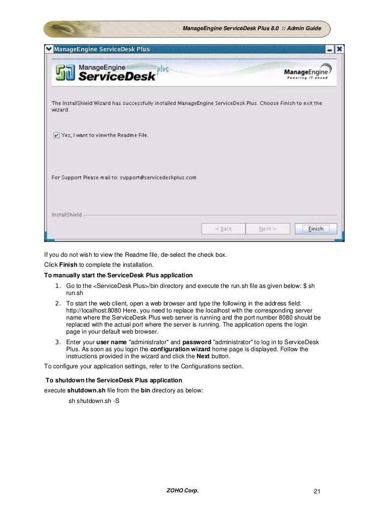 Manageengine Servicedesk Plus Admin Guide