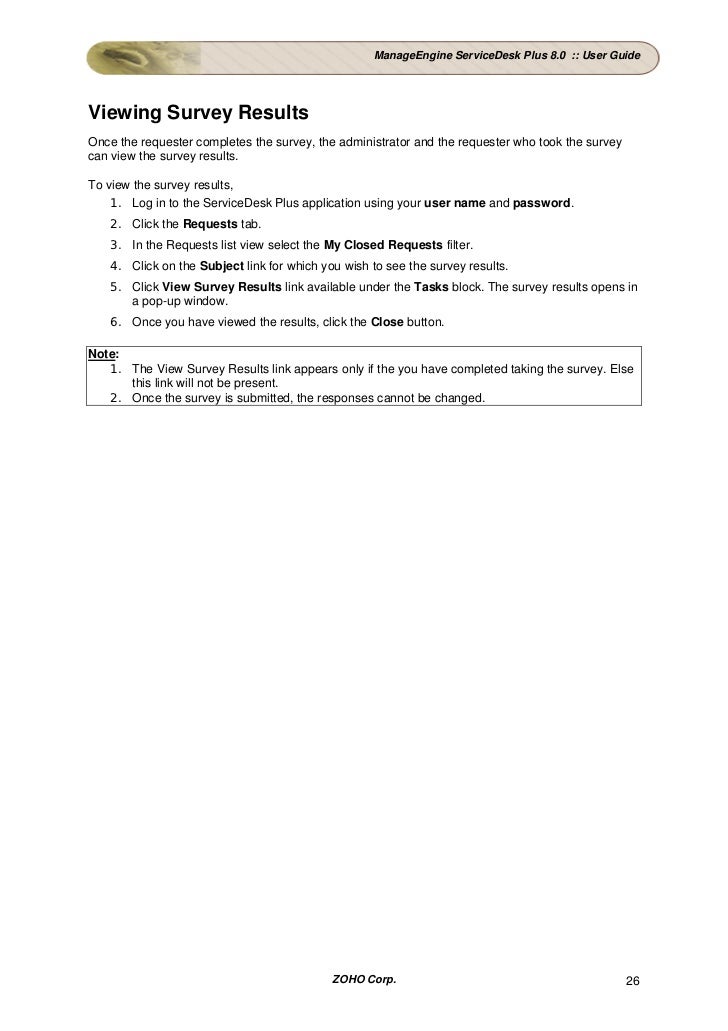 Manageengine Servicedesk Plus User Guide - 26 27