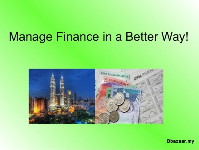 manage finance