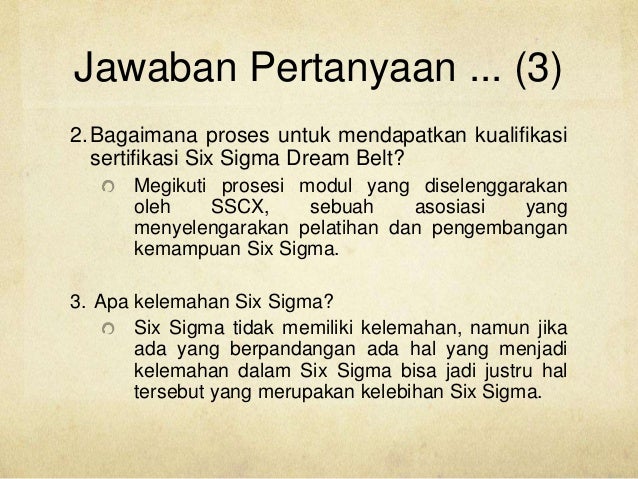 Six Sigma Managemen Internasional Mm Universitas Trisakti Jakarta