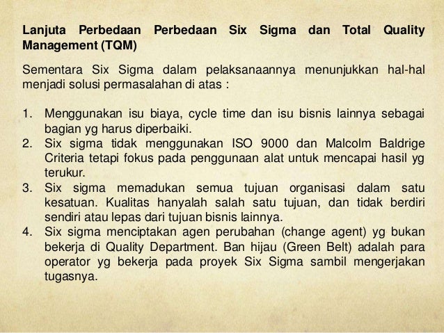 Six Sigma Managemen Internasional Mm Universitas Trisakti Jakarta