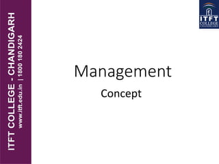 Management
Concept
 