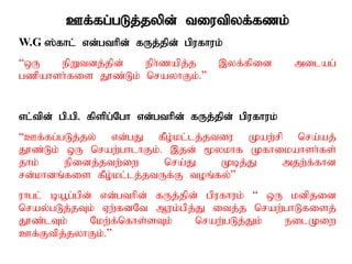 Cf;fg;gLj;jypd; tiutpyf;fzk;
W.G ];fhl; vd;gthpd; fUj;jpd; gpufhuk;
“xU epWtdj;jpd; eph;zapj;j ,yf;fpid milag;
gzpahsh;fis J}z;Lk; nrayhFk;.”
vl;tpd; gp.gp. fpspg;Ngh vd;gthpd; fUj;jpd; gpufhuk;
“Cf;fg;gLj;jy; vd;gJ fPo;kl;lj;jtiu Kaw;rp nra;aj;
J}z;Lk; xU nraw;ghlhFk;. ,jd; %ykhf Kfhikahsh;fs;
jhk; epidj;jtw;iw nra;J Kbj;J mjw;f;fhd
rd;khdq;fis fPo;kl;lj;jtUf;F toq;fy;”
uhgl; ba+g;gpd; vd;gthpd; fUj;jpd; gpufhuk; “ xU kdpjid
nray;gLj;jTk; Vw;fdNt Muk;gpj;J itj;j nraw;ghLfisj;
J}z;lTk; Nkw;f;nfhs;sTk; nraw;gLj;Jk; eilKiw
Cf;Ftpj;jyhFk;.”
 