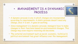 Management - definitions, features | PPTX