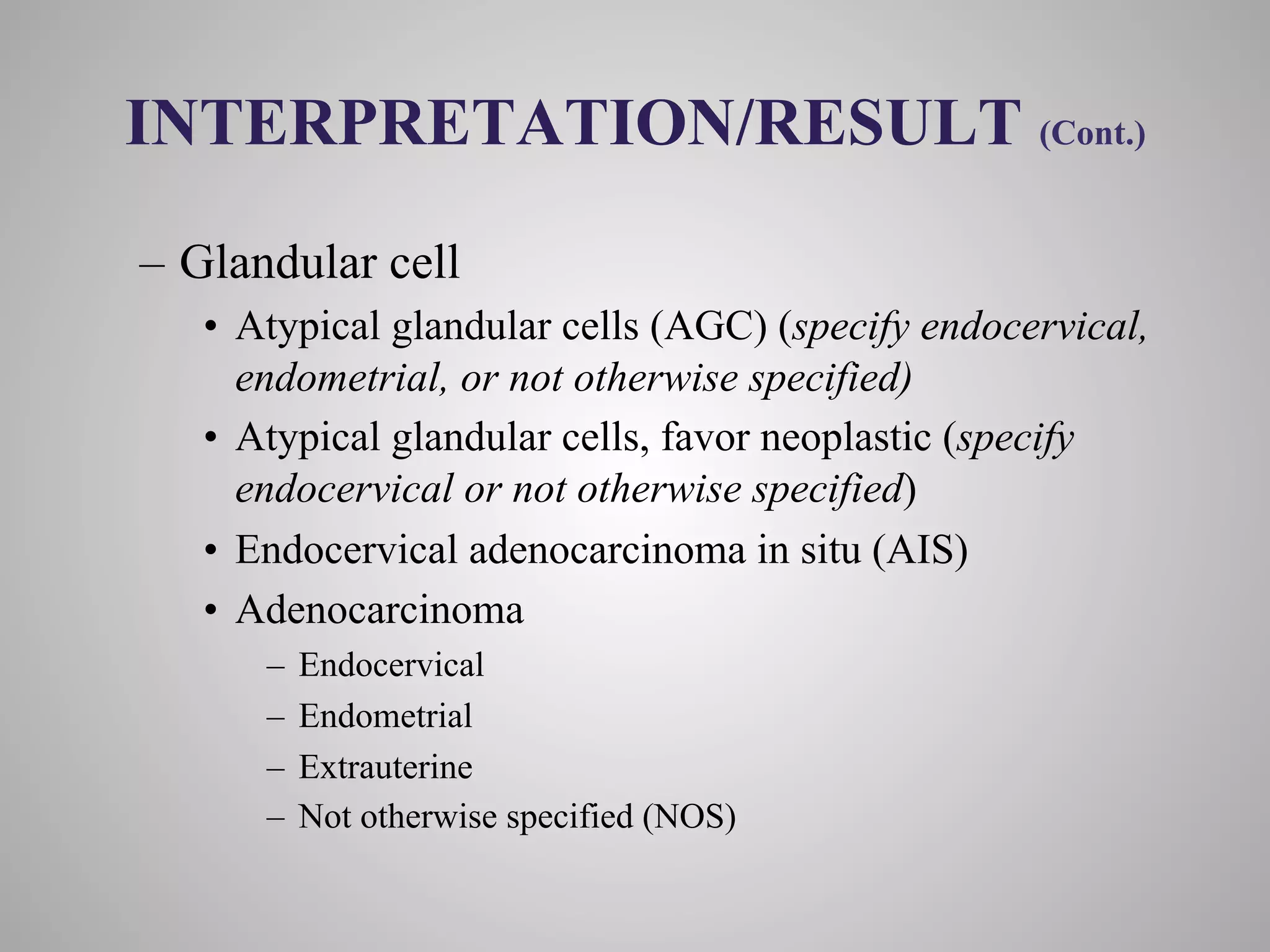 Management of abnormal pap test