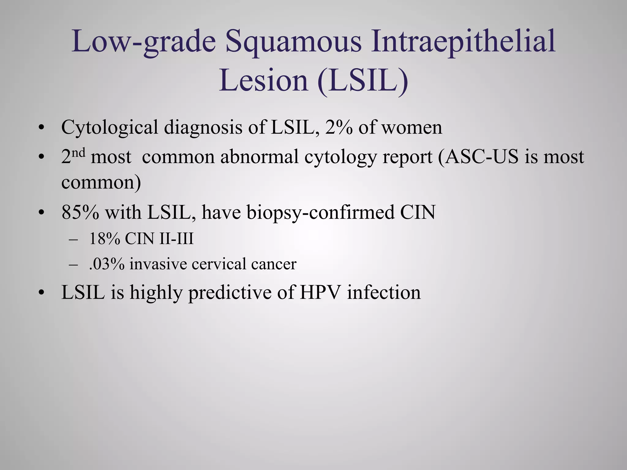 Management of abnormal pap test