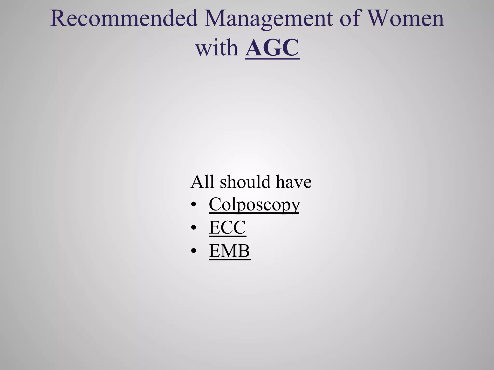 Management of abnormal pap test