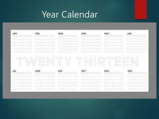 Monthly Calendar
 