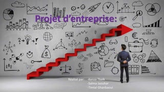 Projet d’entreprise:
Réalisé par: -Kenza Tbaik
-Salma Jaouhar
-Timlal Ghanbaoui
 