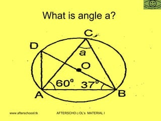 What is angle a?  
