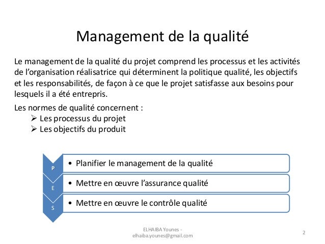 Management de la qualité