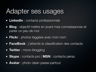 Management de son Identité Numérique