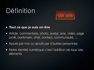 Management de son Identité Numérique