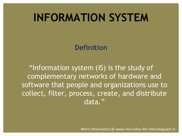information systems definition