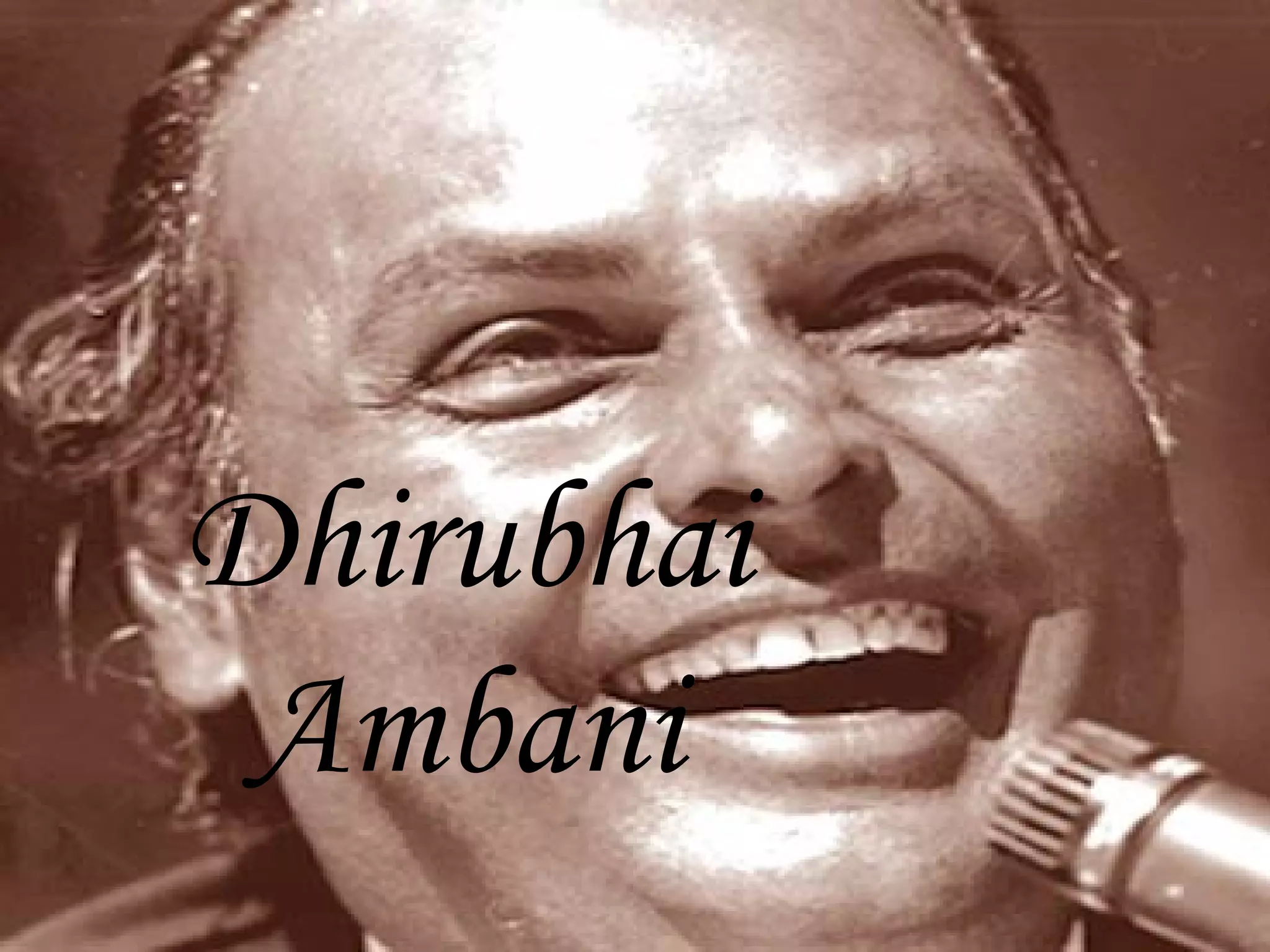 Dhirubhai Ambani 