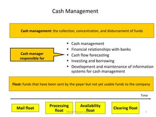 Cash Management Module Overview Management Of Cash | PPT