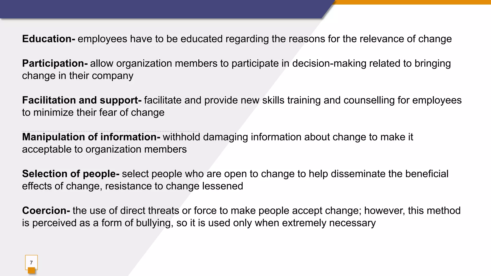 Management of change and diversity in organizations pptx