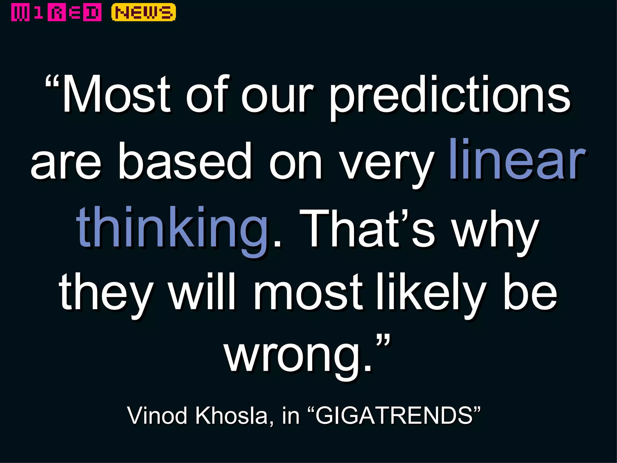“ Change the rules before somebody else does .” If it ain’t broke Lukas Ritzel, 2008 