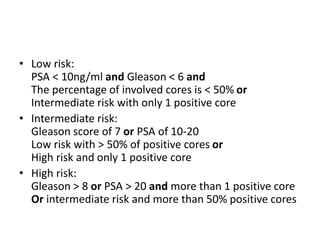 Management of prostate cancer | PPTX