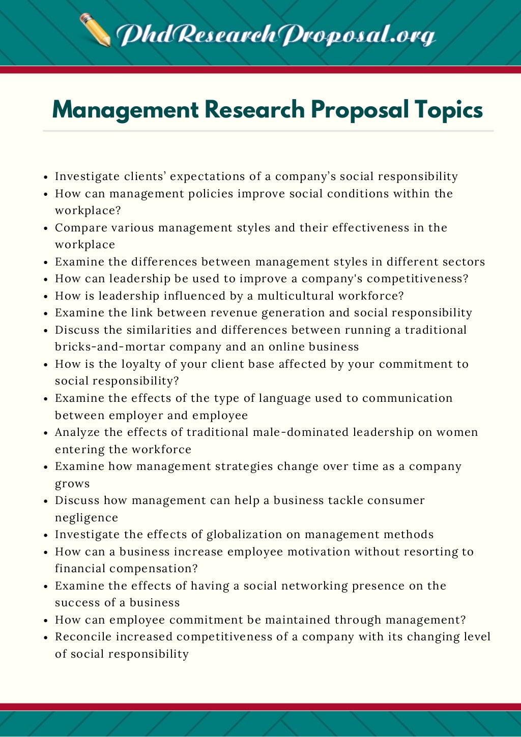 research proposal on management information system