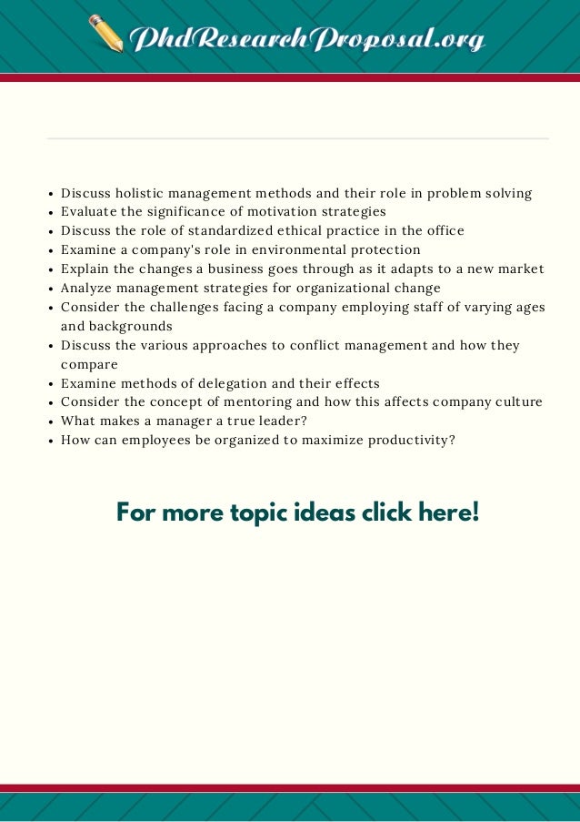 Business management research proposal pdf image