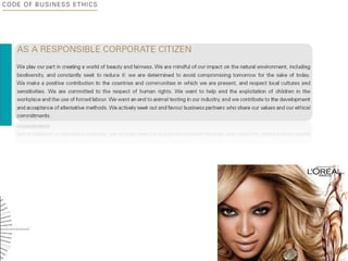 business Ethics- Loreal