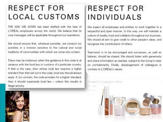 business Ethics- Loreal