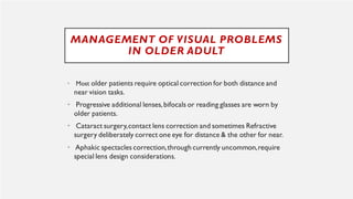 Management of visual problems with aging | PDF