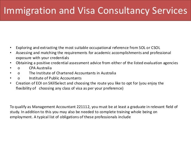 skilled visa employment 189 Skilled Program Australia Accountant Migration Management skilled visa employment 189 Skilled Program Australia Accountant Migration Management
