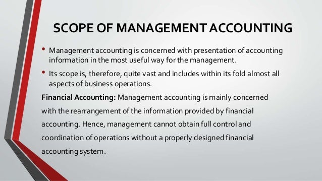Management accounting