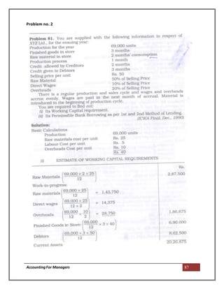 AccountingFor Managers 87
Problem no. 2
 