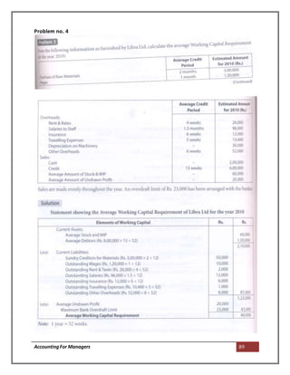 AccountingFor Managers 89
Problem no. 4
 