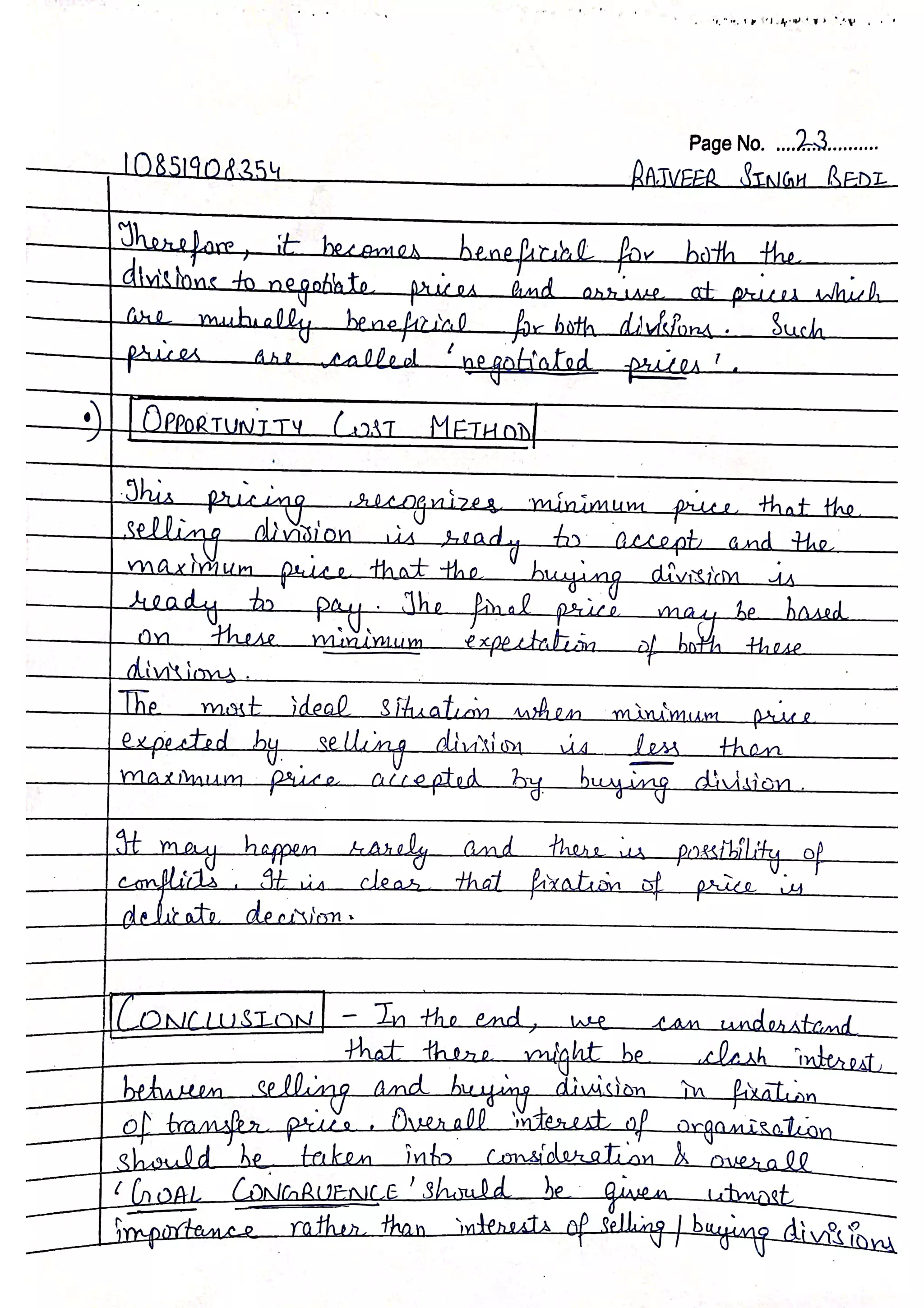 Management Accounting | Bcom sem 5th | Hand written Notes | by Ritish ...