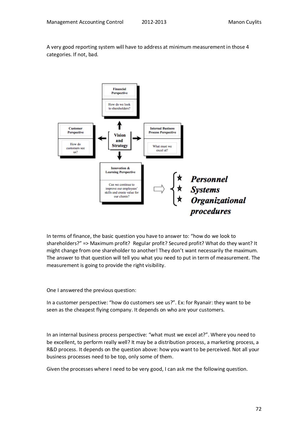 Management accounting control