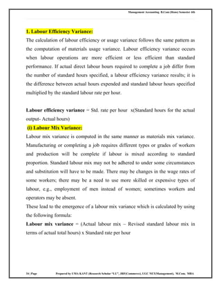 Management Accounting Unit - 2. B.Com(Hons)/B.Com/BBA/MBApdf | PDF
