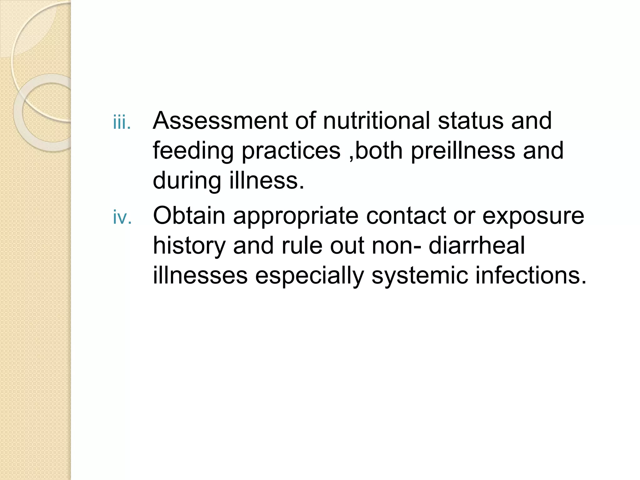 Management and complications of acute diarrhea in children PPT